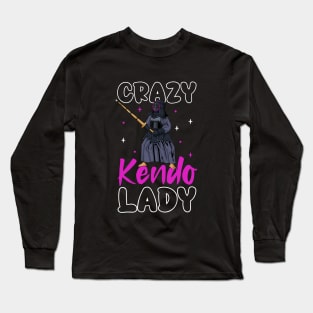 Crazy Kendo Lady - Kendo Long Sleeve T-Shirt